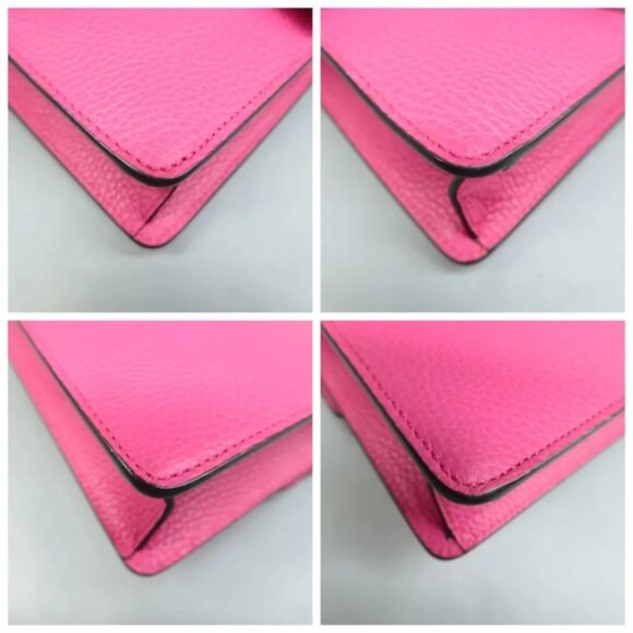 100% Authentic GUCCI Dionysus Mini Fuchsia Leather Shoulder Bag - Picture 6 of 12